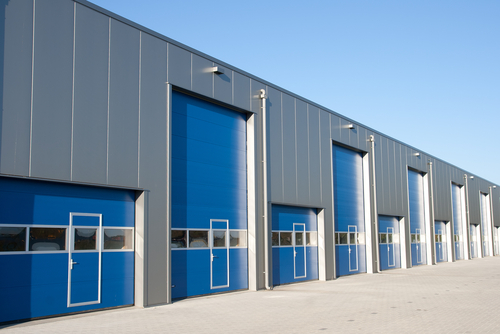 Industrial,unit,with,roller,shutter,doors