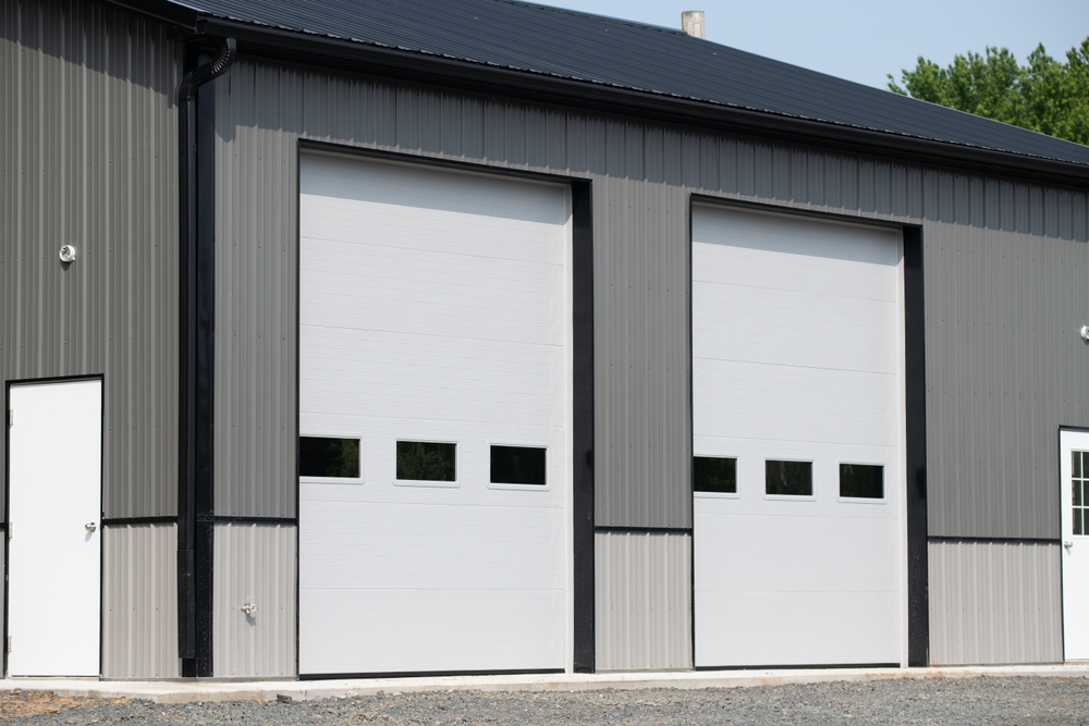 Modern,warehouse,door,commercial,storage,steel,wall